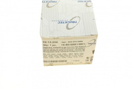 Клапан редукційний паливної рейки trucktec Automotive 0213228