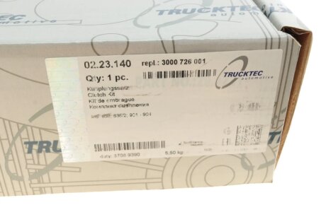 Комплект сцепления в сборе trucktec Automotive 0223140