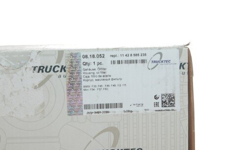 Корпус фільтра масляного з радіатором trucktec Automotive 0818052