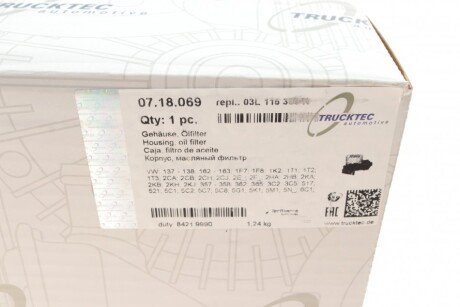 Корпус масляного фильтра trucktec Automotive 0718069