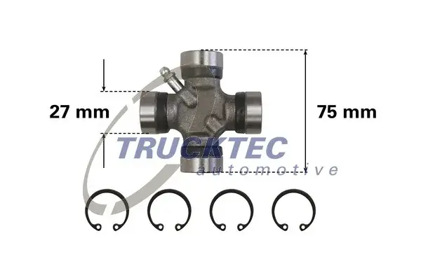 Крестовина кардана trucktec automotive 02.34.041