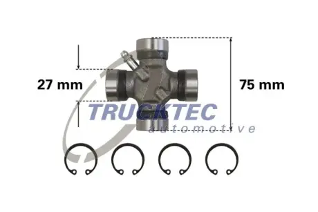 Крестовина кардана trucktec automotive 02.34.041