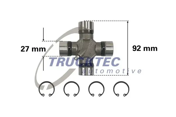 Крестовина кардана trucktec automotive 02.34.043