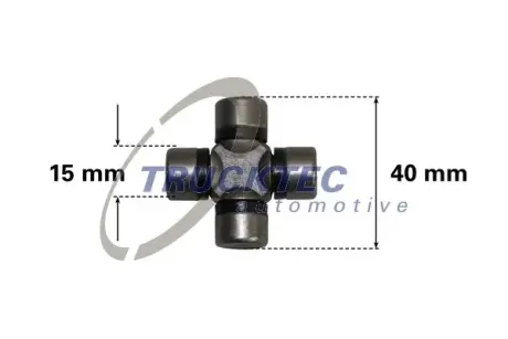Крестовина карданчика Trucktec Automotive 02.34.033