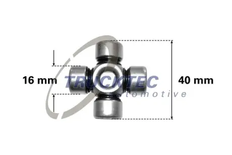 Хрестовина карданного валу Trucktec Automotive 02.34.046