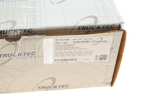 Кришка фільтру повітряного trucktec Automotive 0218166