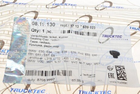 Крышка радиатора trucktec Automotive 0819130