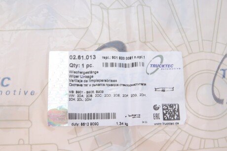 Трапеция дворников (стеклоочистителя) trucktec Automotive 0261013