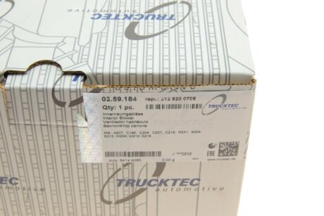 Моторчик (вентилятор) печки trucktec Automotive 0259184