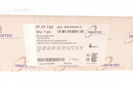 Накінечник кермової тяги trucktec Automotive 0737122