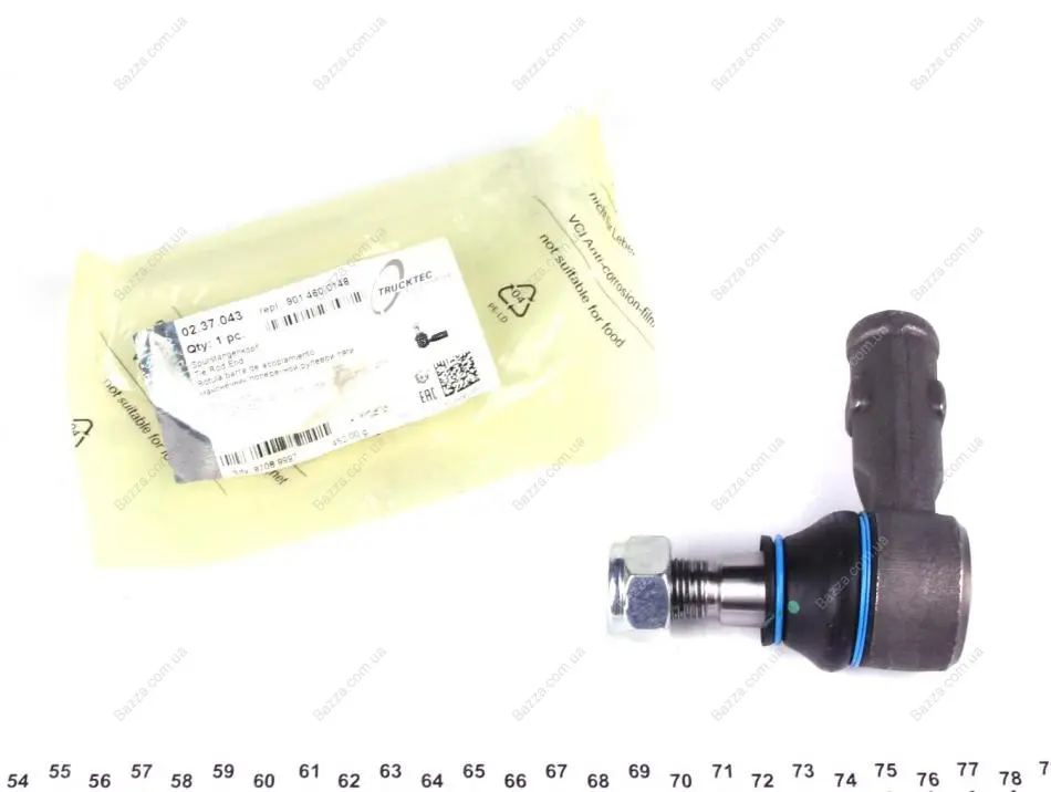 Наконечник тяги Trucktec Automotive 0237043 (фото 1)