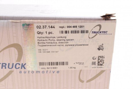 Насос ГУР trucktec Automotive 0237144