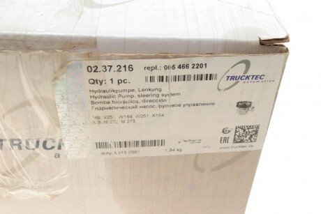 Насос ГУР trucktec Automotive 0237216