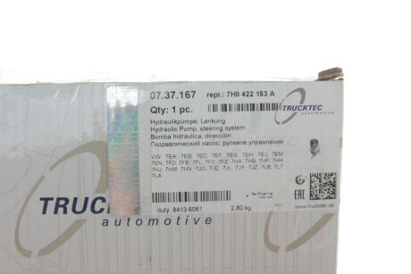 Насос ГУР trucktec Automotive 0737167