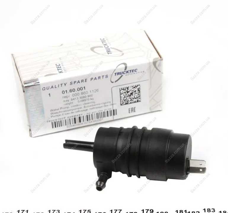 Насос омывателя trucktec automotive 0160001