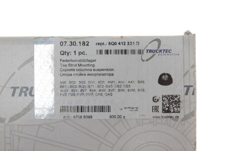 Опора амортизатора trucktec Automotive 0730182