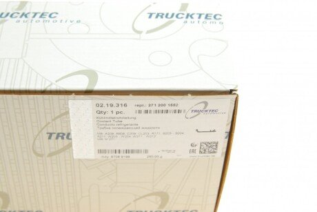 Патрубок системи охолодження trucktec Automotive 0219316