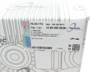 Передній амортизатор (стойка) trucktec Automotive 0230170