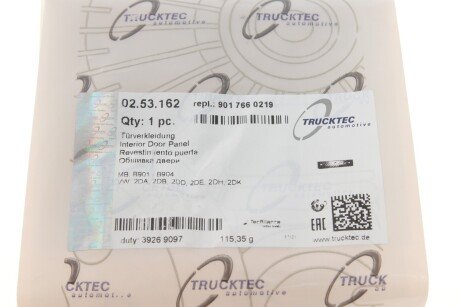 Планка двери trucktec Automotive 0253162