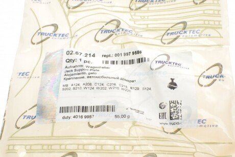 Подушка поддомкратная trucktec Automotive 0267214
