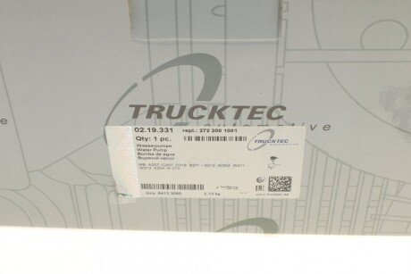 Помпа воды trucktec Automotive 0219331