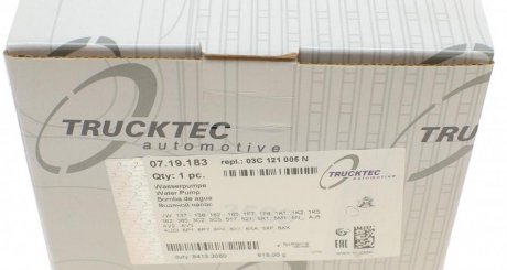 Помпа воды trucktec Automotive 0719183