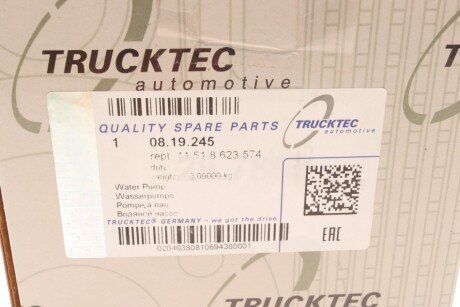 Помпа воды trucktec Automotive 0819245
