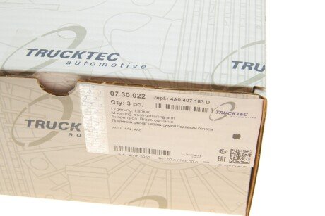 Сайлентблок переднього важеля trucktec Automotive 0730022