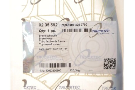Тормозной шланг trucktec Automotive 0235592