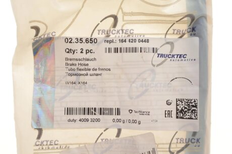 Гальмівний шланг trucktec Automotive 0235650
