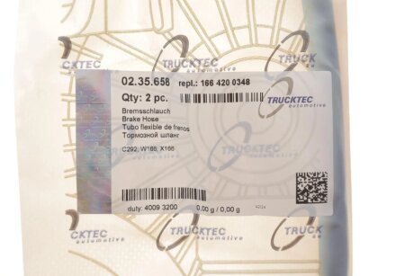 Тормозной шланг trucktec Automotive 0235658