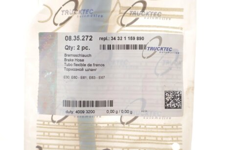 Тормозной шланг trucktec Automotive 0835272