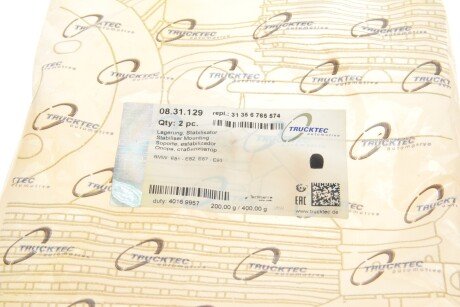 Втулка (резинка) переднего стабилизатора trucktec Automotive 0831129