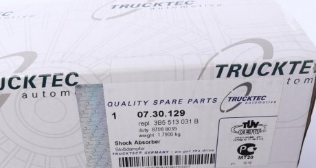 Задній амортизатор (стойка) trucktec Automotive 0730129