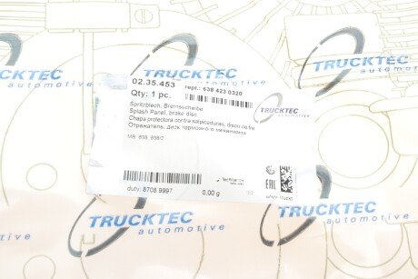 Захист колодок trucktec Automotive 0235453