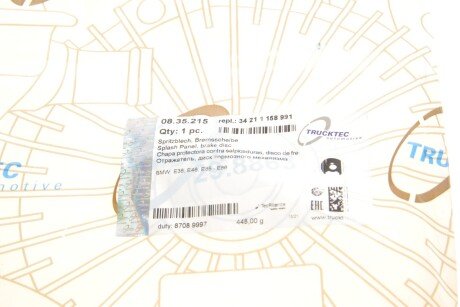 Защита диска trucktec Automotive 0835215