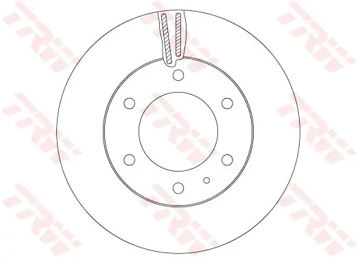 Вентилируемый тормозной диск TRW automotive DF6812S