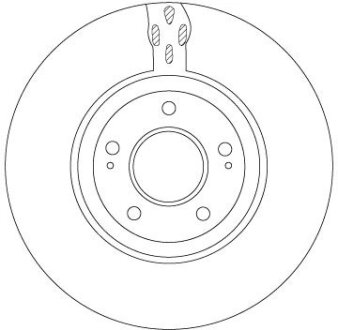 Вентилируемый тормозной диск trw automotive DF7302S