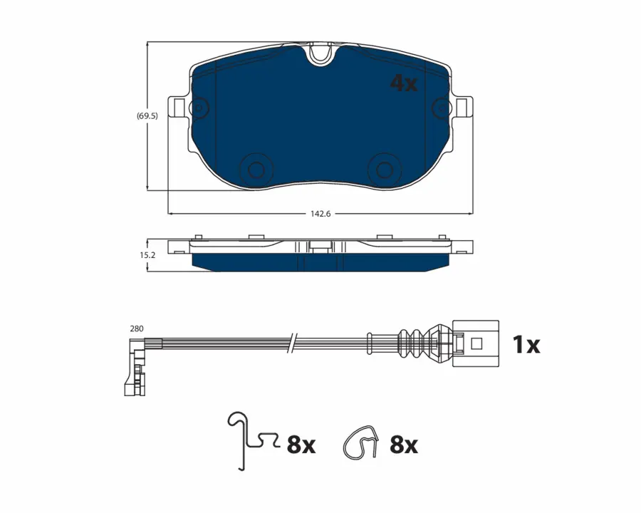 Тормозные колодки TRW automotive GDB2548BTE