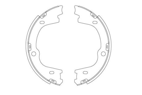 Колодки ручного (стоячого) тормоза trw automotive GS8003