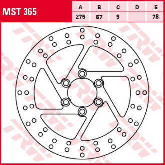 Гальмівний диск trw automotive MST365