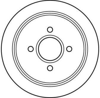 A_Диск гальмівний (1 шт.) FORD (Europe) Escort/Escort Nomade/Orion trw automotive ""DF2647"