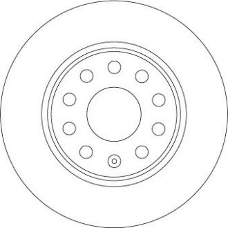 Диск гальмівний (1 шт.) AUDI/SKODA/VW Q2/Karoq/Octavia/T-Roc \'\'R \'\'16>> trw automotive DF6952