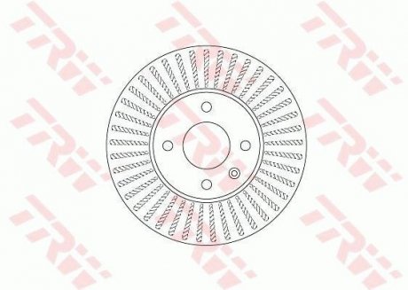 Вентилируемый тормозной диск trw automotive ""DF6254"