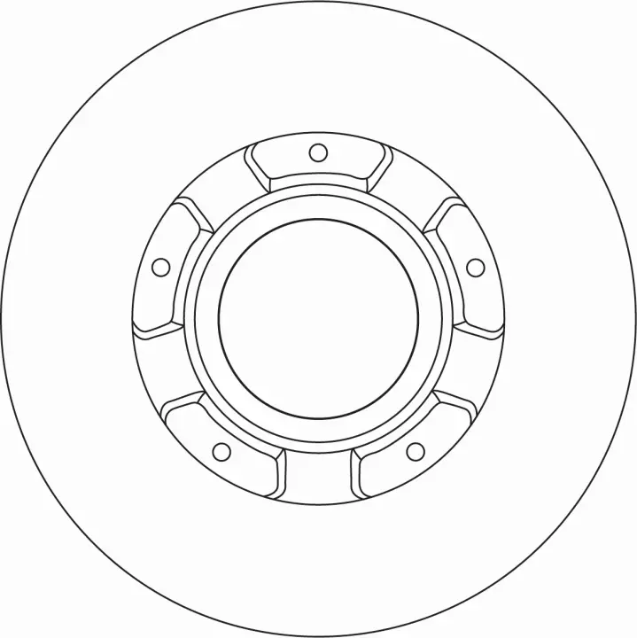 Диск гальмівний (1 шт.) FORD Transit ""R D308mm ""12>> TRW automotive DF6963S (фото 1)