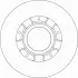Диск гальмівний (1 шт.) FORD Transit ""R D308mm ""12>> TRW automotive DF6963S (фото 1)