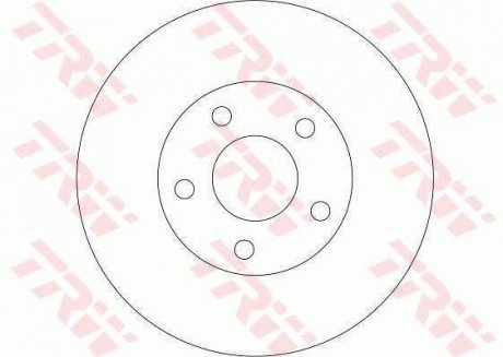 Гальмівний диск trw automotive DF4316