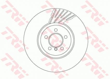 Вентильований гальмівний диск trw automotive DF6613S
