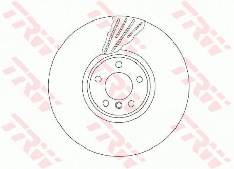 Вентильований гальмівний диск trw automotive DF6618S