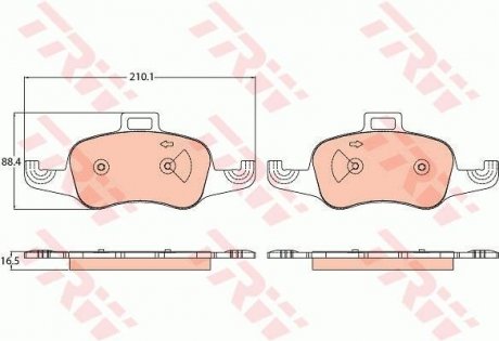 Тормозные колодки trw automotive GDB2120